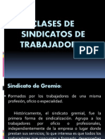 CLASES DE SINDICATOS DE TRABAJADORES