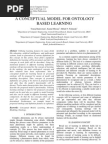 A Conceptual Model for Ontology Based Learning