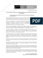 Premier Reitera Posición Política Del Gobierno para Hacerle Frente A La Corrupción