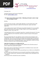 Letter to ACCC Re Qantas Letterhead-signed