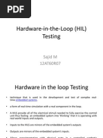 Hardware in The Loop (HIL) Testing Seminar