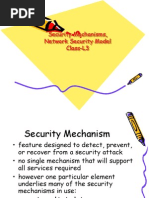 Security Mechanisms, Network Security Model Class-L3