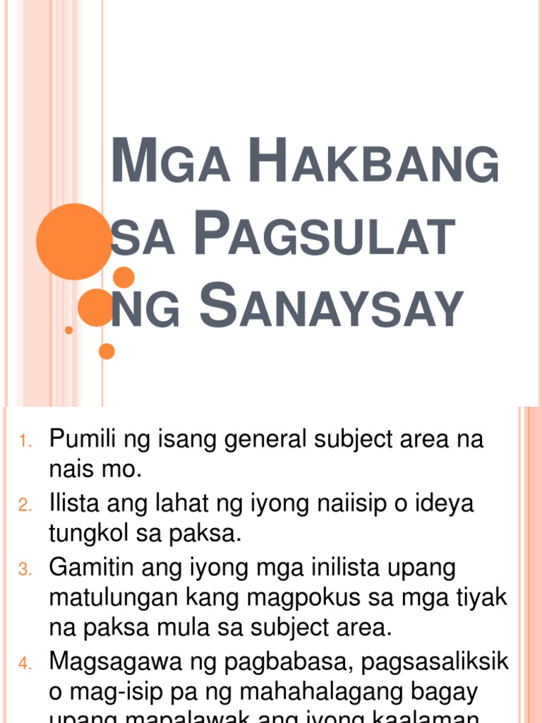 Ano Ano Ang Mga Proseso Sa Paggawa Ng Talumpati