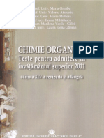 Chimie Organica - Teste Admitere 2011