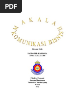 Download Makalah Komunikasi Bisnis by Paulo MP Harianja SN113698825 doc pdf