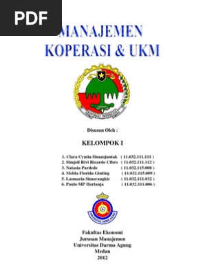Makalah Manajemen Koperasi Ukm