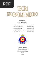 Makalah Teori Ekonomi Mikro