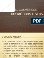 Cosméticos e seus ativos para saúde e beleza dos cabelos