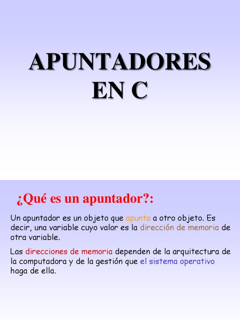 Apuntadores OK | PDF | Estructura de datos de matriz | Variable ...