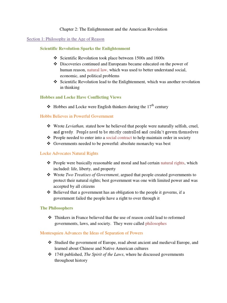 The Enlightenment and The American Revolution | United States