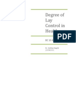 Degree of Lay Control in Healthcare: BC 10 Assignment