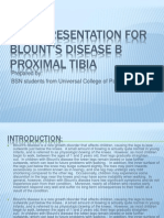 Case Presentation For Blount's Disease B Proximal Tibia