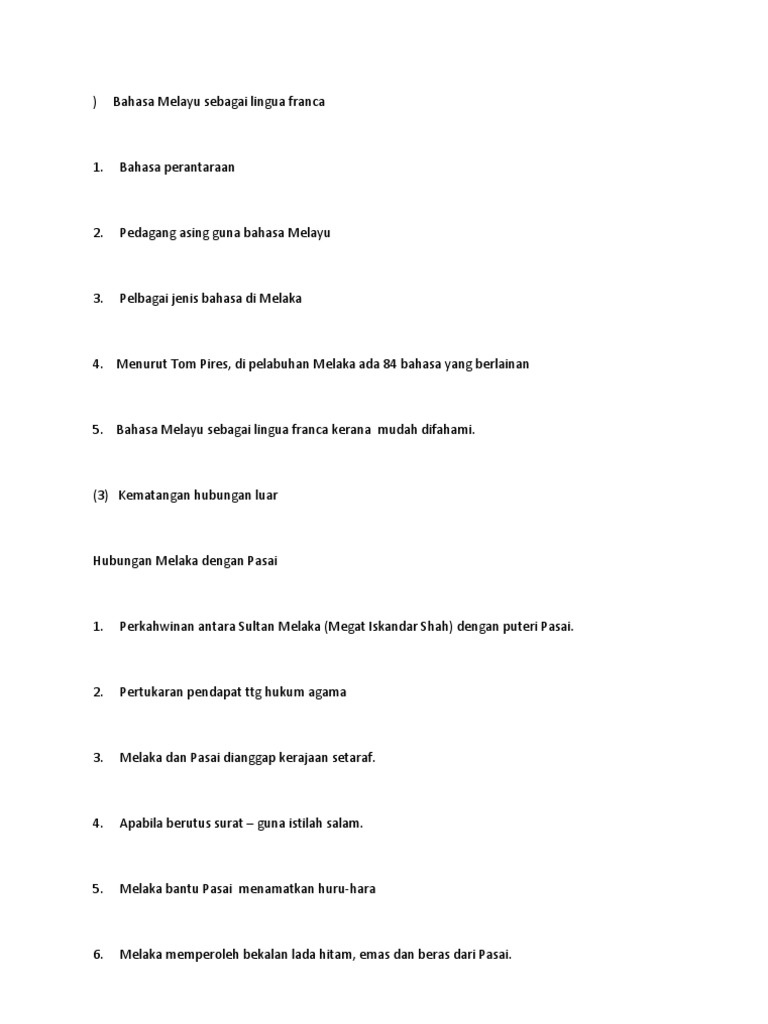 bahasa melayu sebagai lingua franca