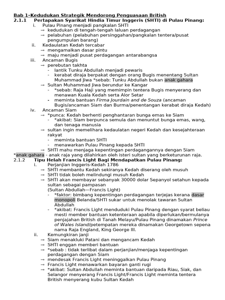 Sejarah Penjajahan British di Tanah Melayu | PDF