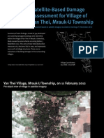 Satellite-Based Damage Assessment For Village of Yan Thei, Mrauk-U Township
