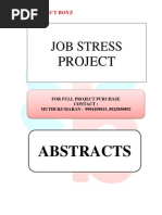 ABSTRACTS - JOB STRESS