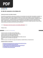 Download el arte de susurrar a los bebes descargar gratis pdf by Mary SN113770457 doc pdf