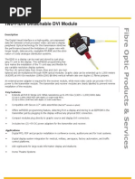 Two-Fibre Detachable DVI Module