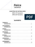 Física - Mecânica Questões de Vestibular 2012