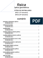 Física - Óptica Geométrica Questões de Vestibular 2012