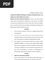 1. DEMANDA ORDINARIO LABORAL