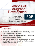 Methods of Paragraph Development