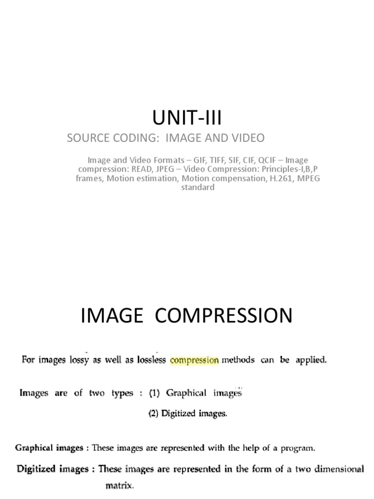 Video Compression Techniques Overview | PDF | Data Compression | Video