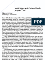 Managing Student Culture and Culture Shock: A Case From European Tirol