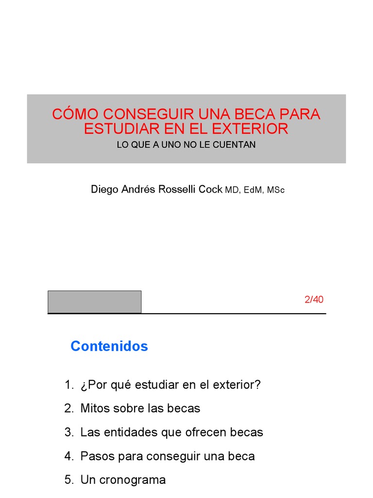Guía para Obtener Becas en el Exterior | PDF | Crecimiento personal y ...