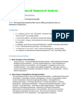 Advanced Numerical Analysis