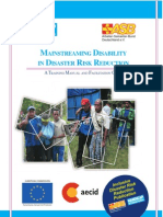 Annex 2- Mainstreaming Disability in DRR Training Manual and Facilitation Guide