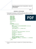 Exercicios Vetor e Matriz