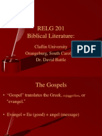 Biblical Literature Lecture 9