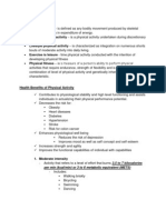 Definition of Terms: Per Min (Kcal/min) or 3 To 6 Metabolic Equivalent (METS)