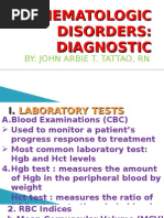 Download diagnostic test in hematology by JOHN ARBIE TATTAO RN SN11386461 doc pdf