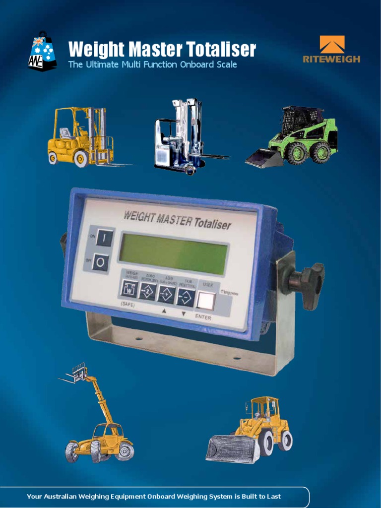 Weight Master Totaliser: Onboard Scale Solutions | PDF | Forklift ...