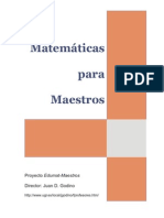 Matematicas Para Maestros