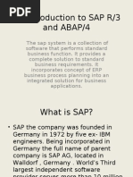 An Introduction to SAP _ABAP