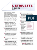 Rules of Email Etiquette