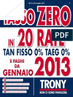 Trony Roma Offerte Novembre