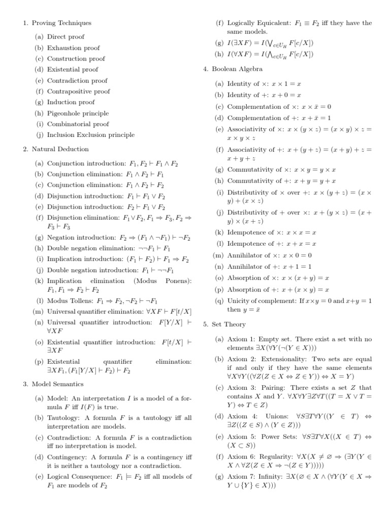 Summary Of Cs1231 Vertex Graph Theory Mathematical Concepts