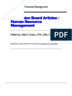 Human Resource Mgmt Articles