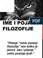 Ime I Pojam Filozofije