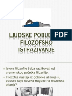 Ljudske Pobude Za Filozofsko Istraživanje