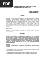 Artigo O Ensino Superior e o MercosuL