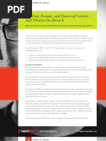 Download The Past Present and Future of Content And What to Do About ItBy Kevin P Nichols Director and Global Practice Lead for Content Strategy SapientNitroSM by SapientNitro SN113924553 doc pdf