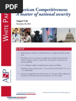 American Competitiveness- A matter of national security
