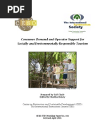 Download Consumer Demand and Operator Support for Socially and Environmentally Responsible Tourism by The International Ecotourism Society SN11393844 doc pdf