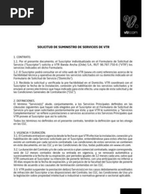 Contrato Vtr Pdf