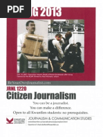Citizen Journalism - Spring 2013
